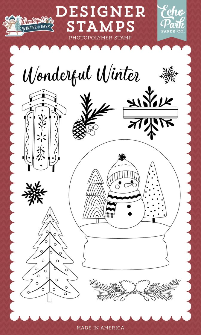 ***Pre-Order*** Echo Park - Wonderful Winter Days - Wonderful Winter Stamp Set
