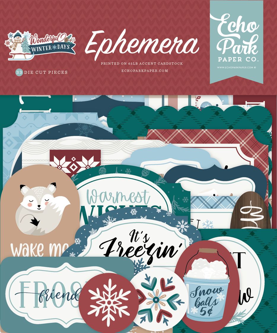 ***Pre-Order*** Echo Park - Wonderful Winter Days - Ephemera
