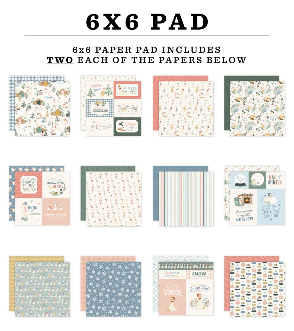 ***Pre-Order*** Carta Bella - Silly Goose Winter - 6x6 Paper Pad