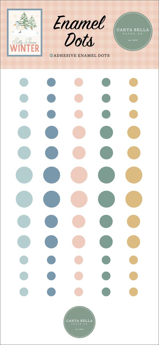 ***Pre-Order*** Carta Bella - Silly Goose Winter - Enamel Dots