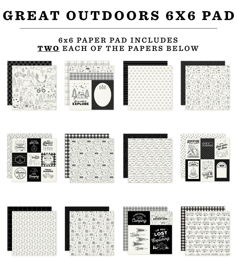 ***Pre-Order*** Carta Bella - Great Outdoors - 6x6 Paper Pad