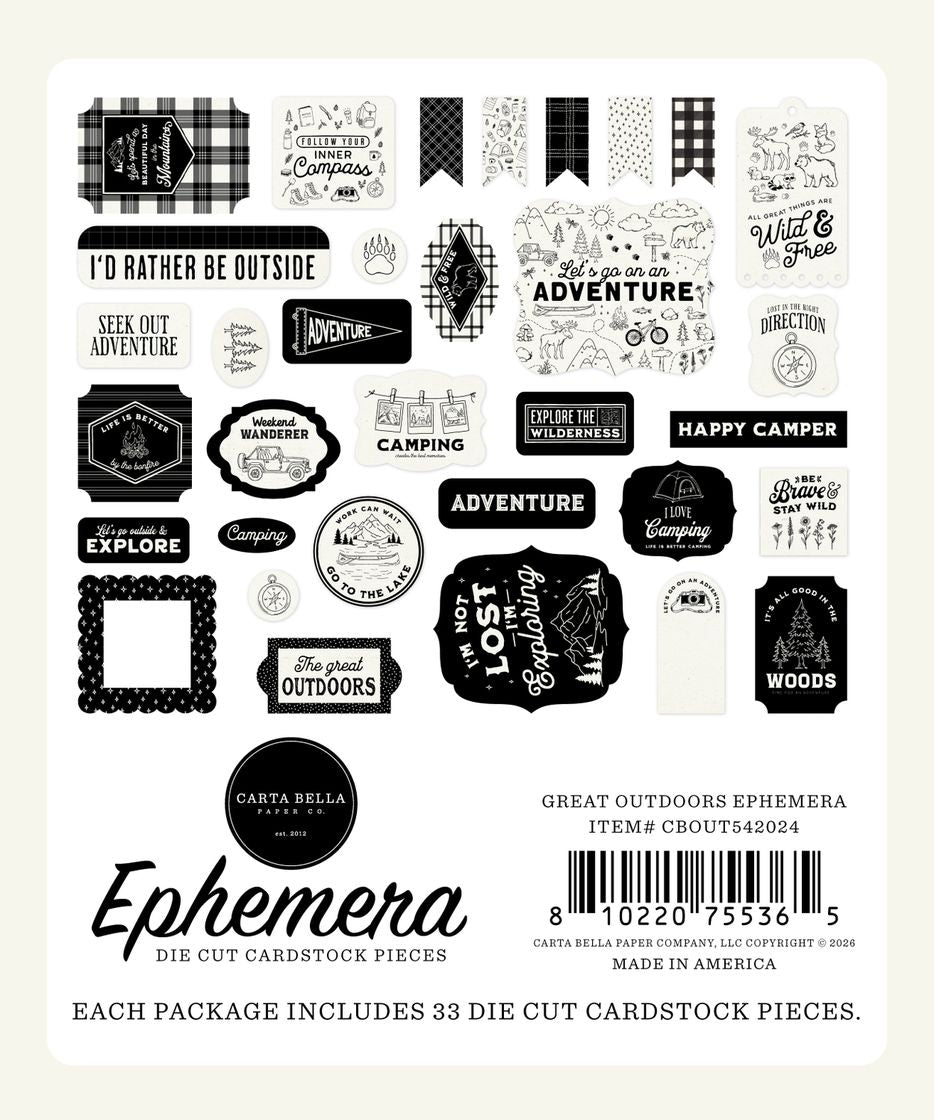 ***Pre-Order*** Carta Bella - Great Outdoors - Ephemera