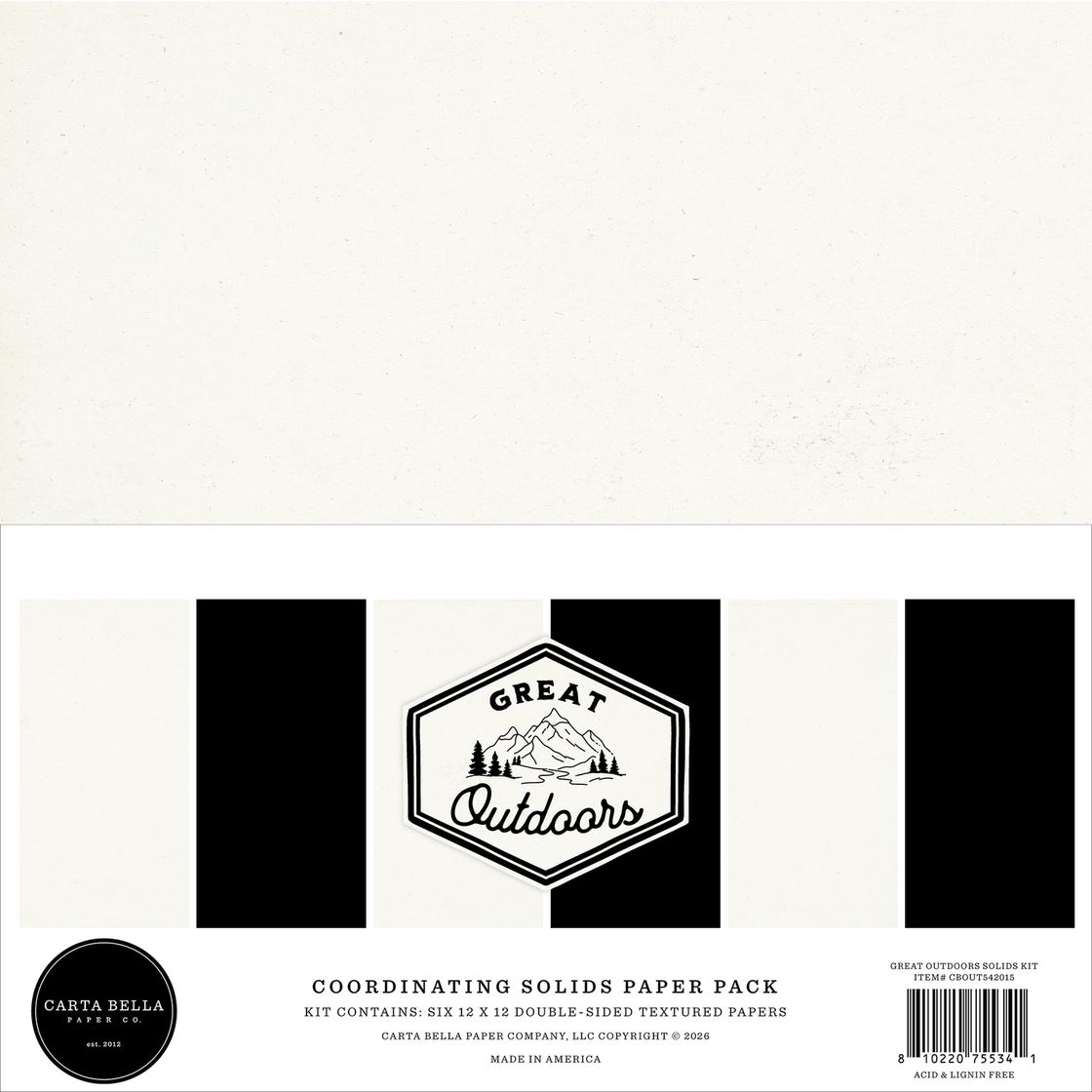 ***Pre-Order*** Carta Bella - Great Outdoors - Solids Kit