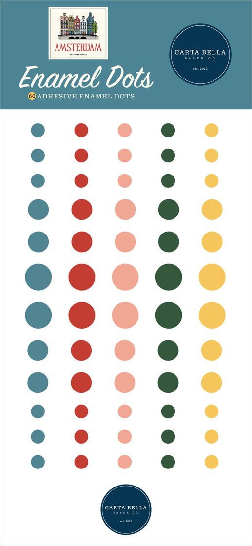 ***Pre-Order*** Carta Bella - Amsterdam - Enamel Dots