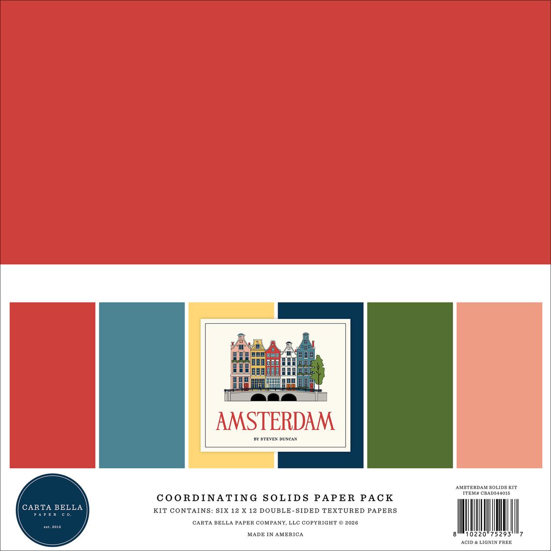 ***Pre-Order*** Carta Bella - Amsterdam - Solids Kit