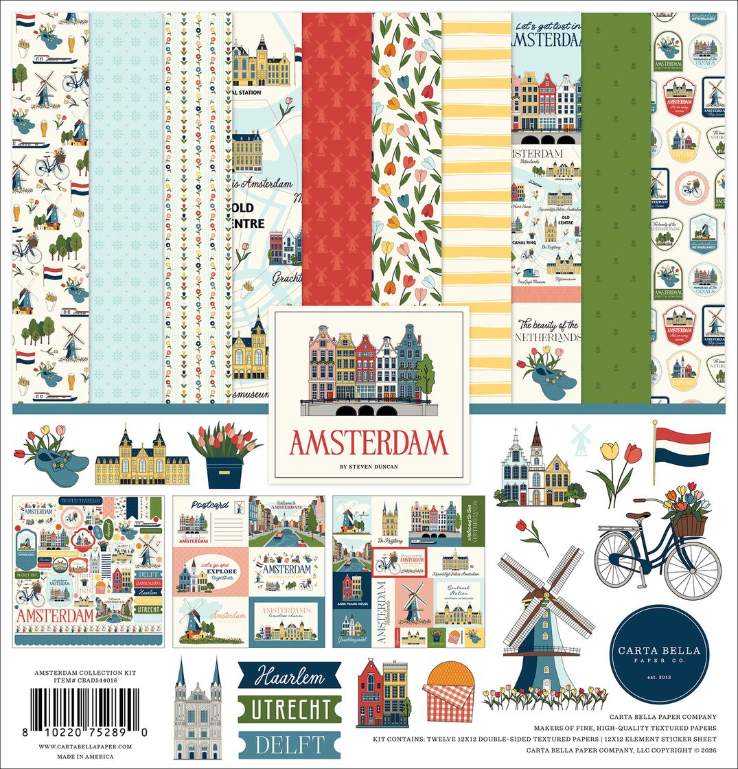 ***Pre-Order*** Carta Bella - Amsterdam - Collection Kit