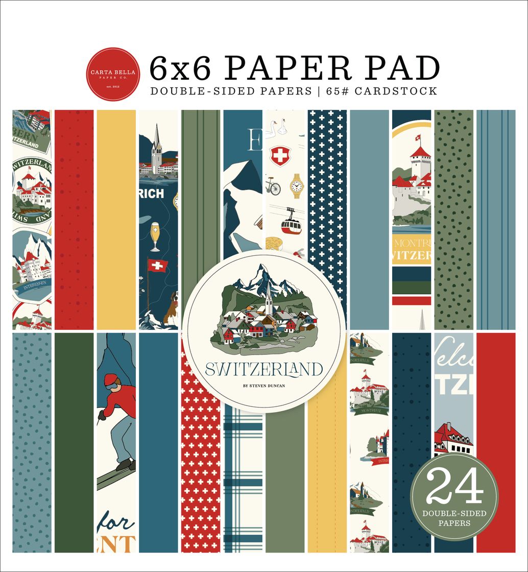 ***Pre-Order*** Carta Bella - Switzerland - 6x6 Paper Pad