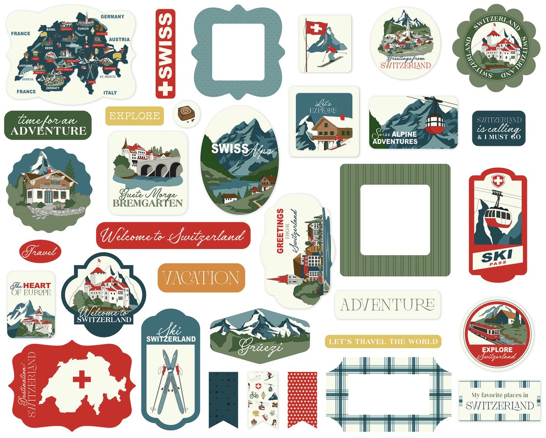 ***Pre-Order*** Carta Bella - Switzerland - Ephemera