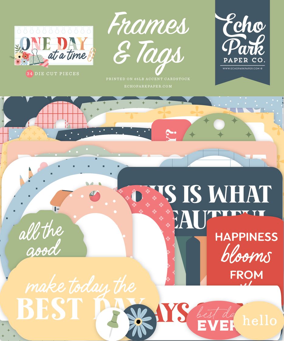 ***Pre-Order*** Echo Park - One Day At A Time - Frames & Tags