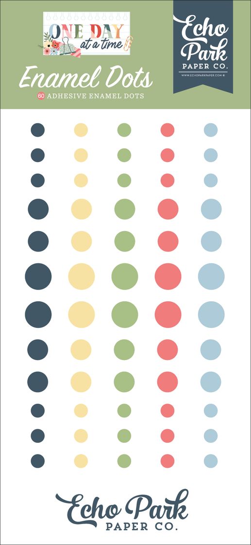 ***Pre-Order*** Echo Park - One Day At A Time - Enamel Dots