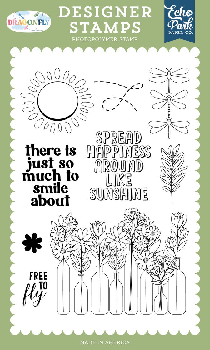 ***Pre-Order*** Echo Park - Dragonfly - Free To Fly Stamp Set