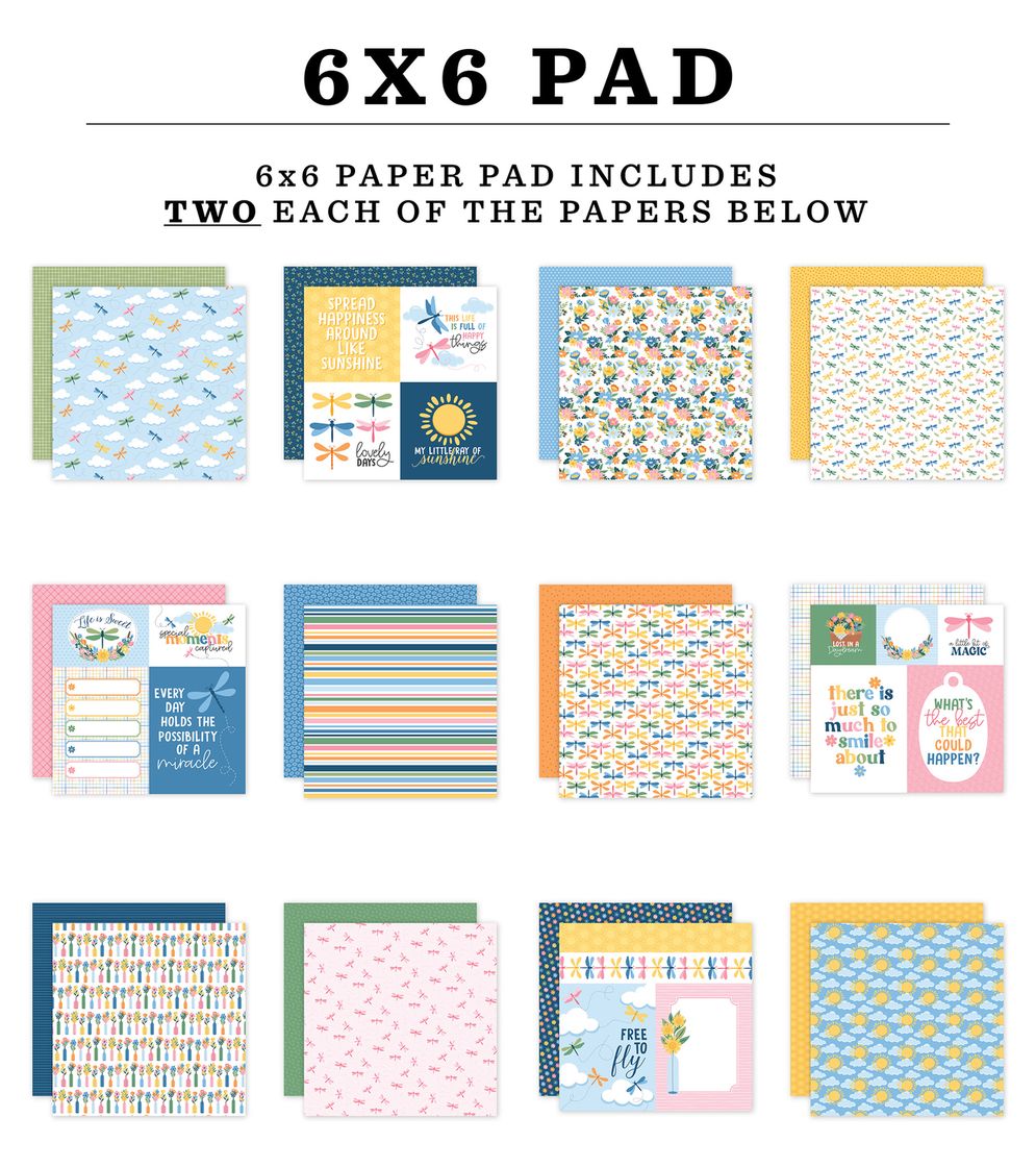 ***Pre-Order*** Echo Park - Dragonfly - 6x6 Paper Pad