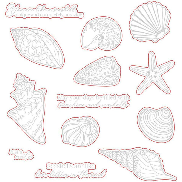 Honey Bee Stamps - Seashells - Honey Cuts