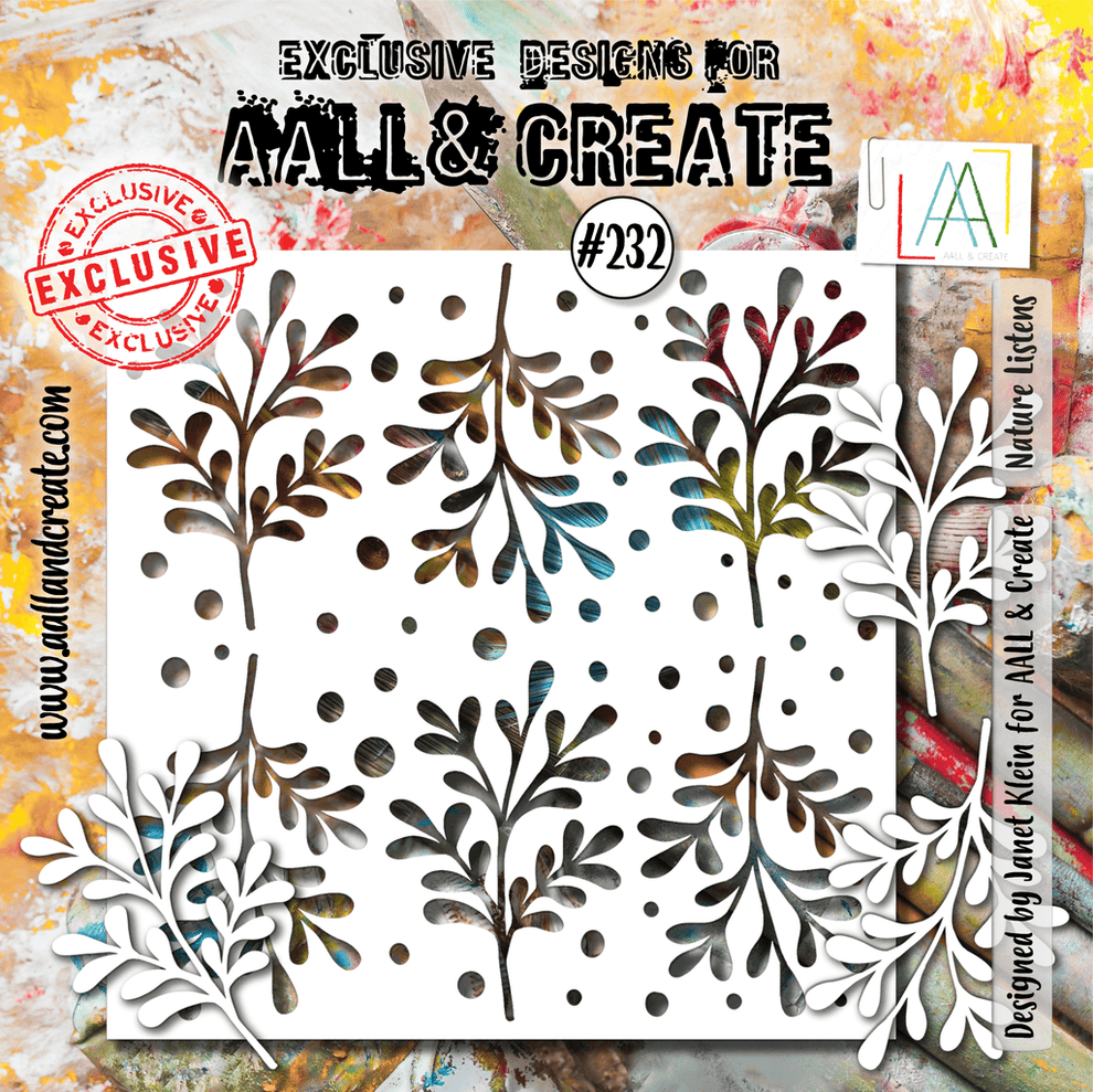 AALL And Create - 6x6 Stencil - Nature Listens - #232