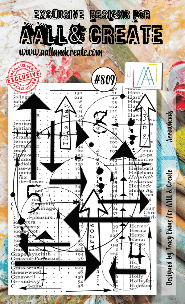 AALL & Create - A6 Clear Stamp Set - Arrowheads - #809