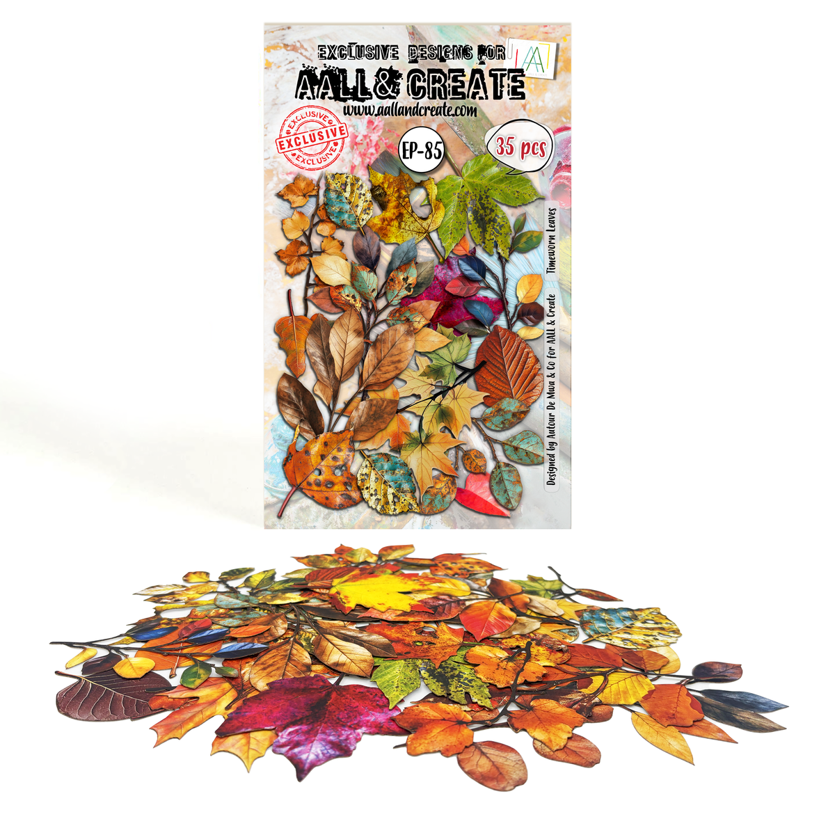 ***Pre-Order*** AALL And Create - Ephemera - Timeworn Leaves - #85
