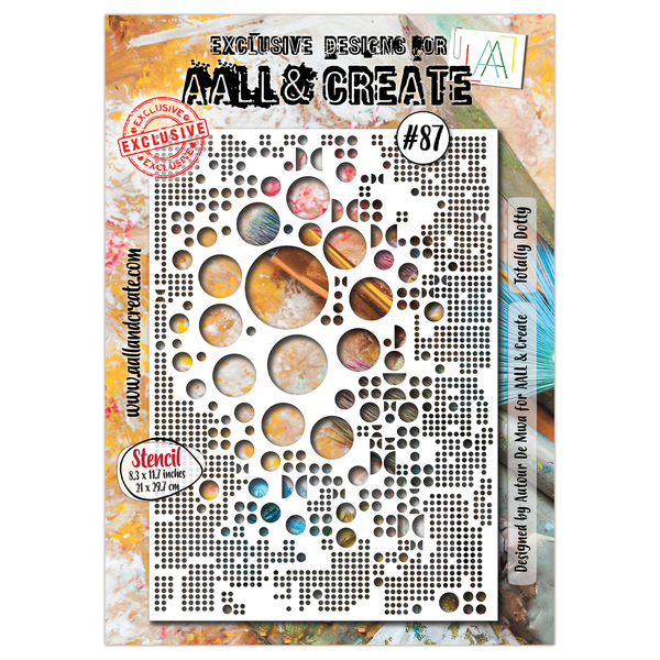 AALL & Create - A4 Stencil - Totally Dotty - #87