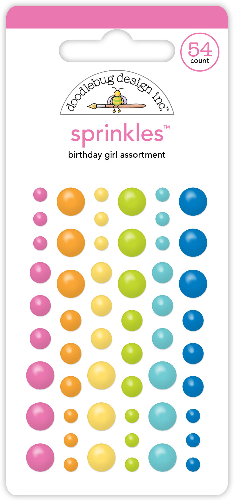 Doodlebug - Cupcakes & Candles - Birthday Girl Assortment Sprinkles