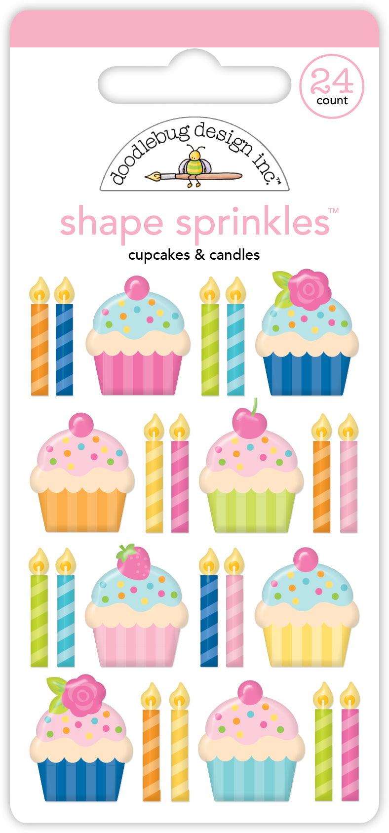 Doodlebug - Cupcakes & Candles - Cupcakes & Candles Shape Sprinkles