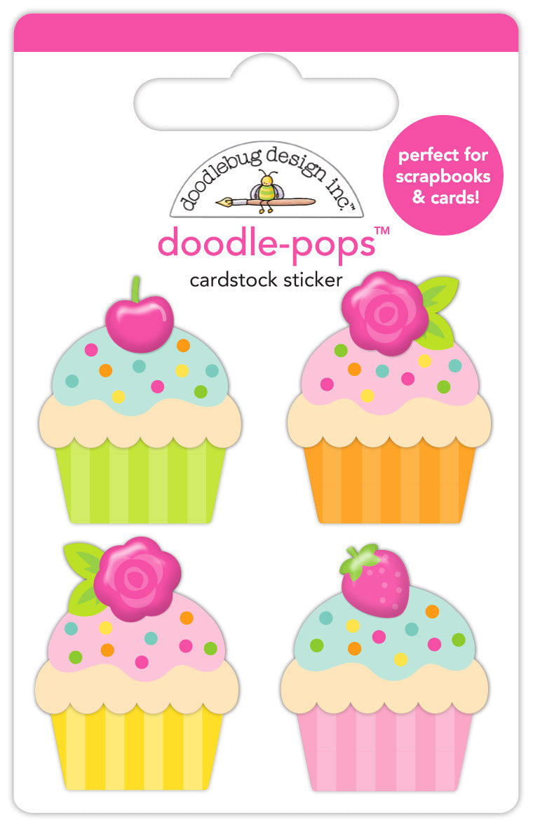 Doodlebug - Cupcakes & Candles - Cute Cakes Doodle-Pops