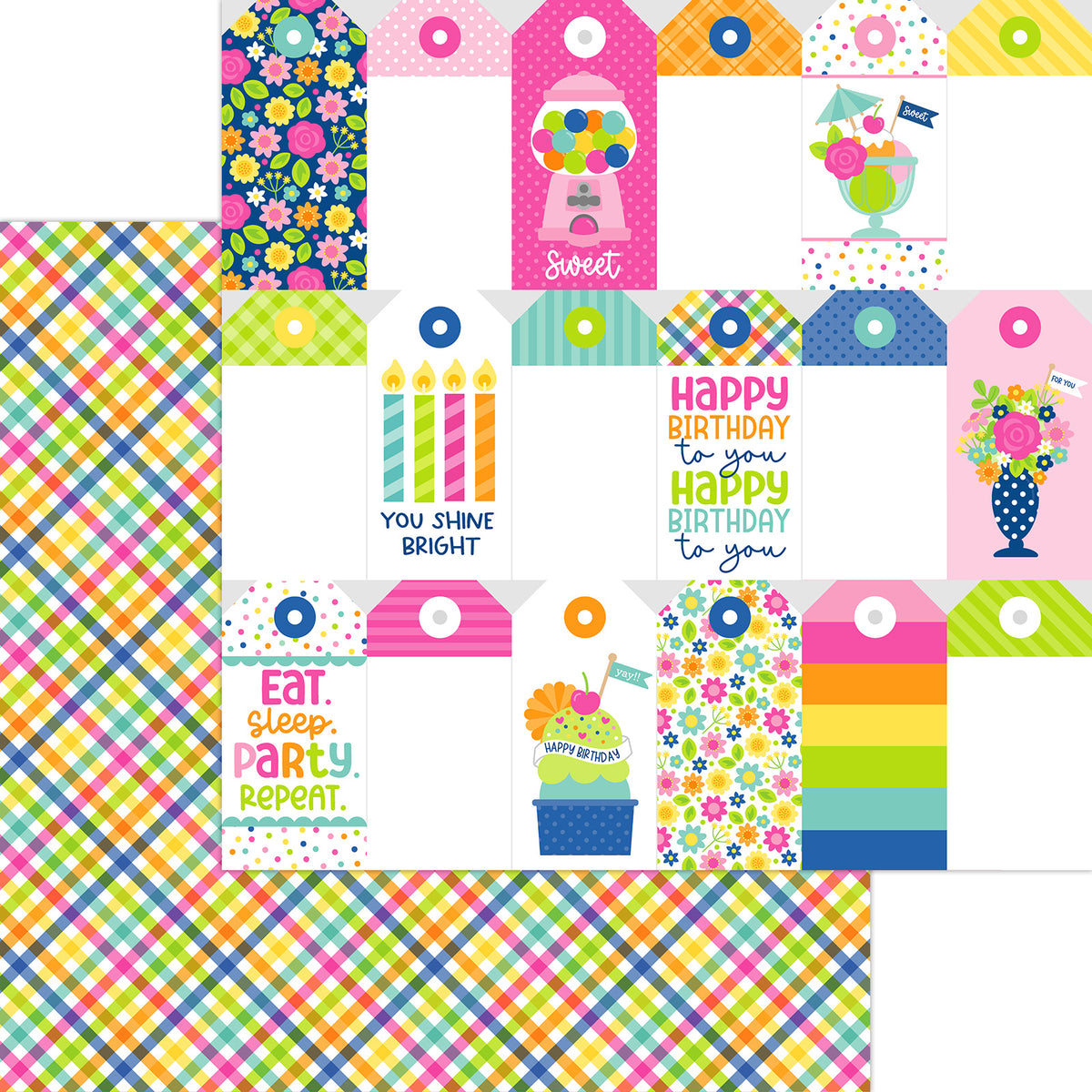 Doodlebug - Cupcakes & Candles - 12X12 Paper Pack