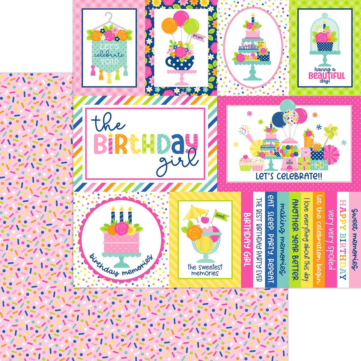 Doodlebug - Cupcakes & Candles - 12X12 Paper Pack