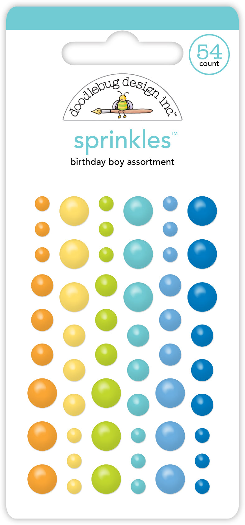 Doodlebug - Balloons & Banners - Birthday Boy Assortment Sprinkles