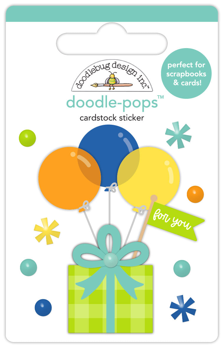 Doodlebug - Balloons & Banners - Surprise Party Doodle-Pops