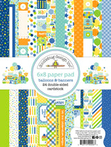 Doodlebug - Balloons & Banners - 6X8 Paper Pad