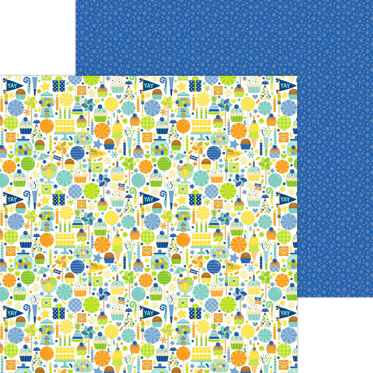 Doodlebug - Balloons & Banners - 12X12 Paper Pack
