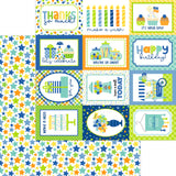 Doodlebug - Balloons & Banners - 12X12 Paper Pack