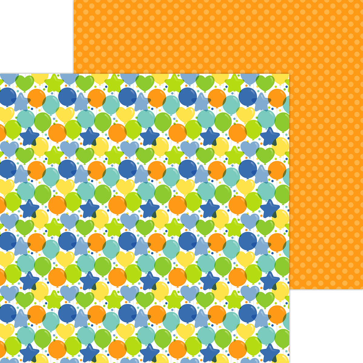 Doodlebug - Balloons & Banners - 12X12 Paper Pack