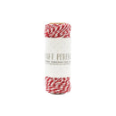 Craft Perfect - Striped Bakers Twine - Chilli Red