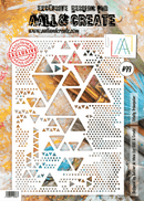 AALL & Create - A4 Stencil - Totally Triangular -