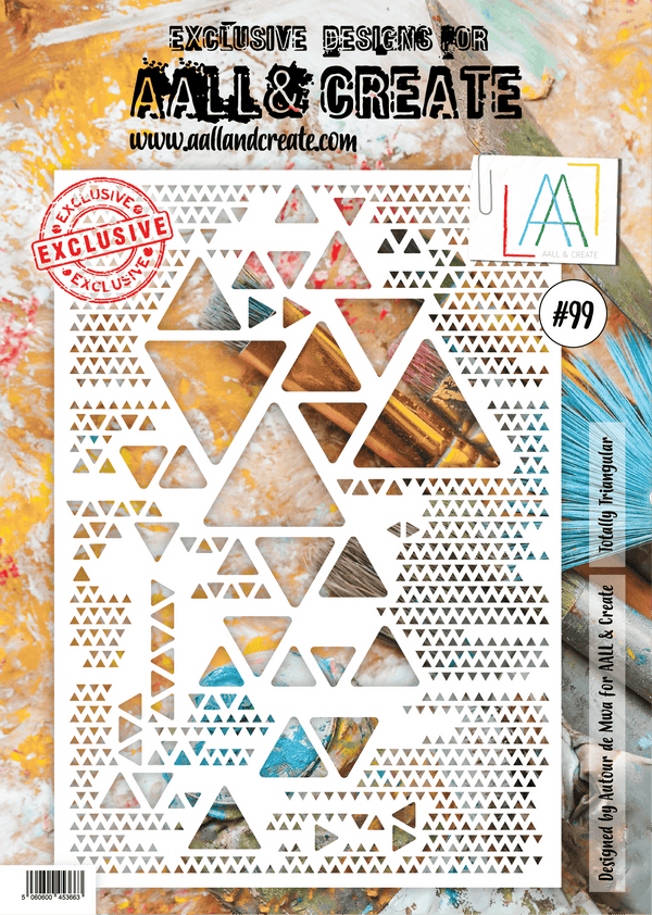 AALL & Create - A4 Stencil - Totally Triangular - #99