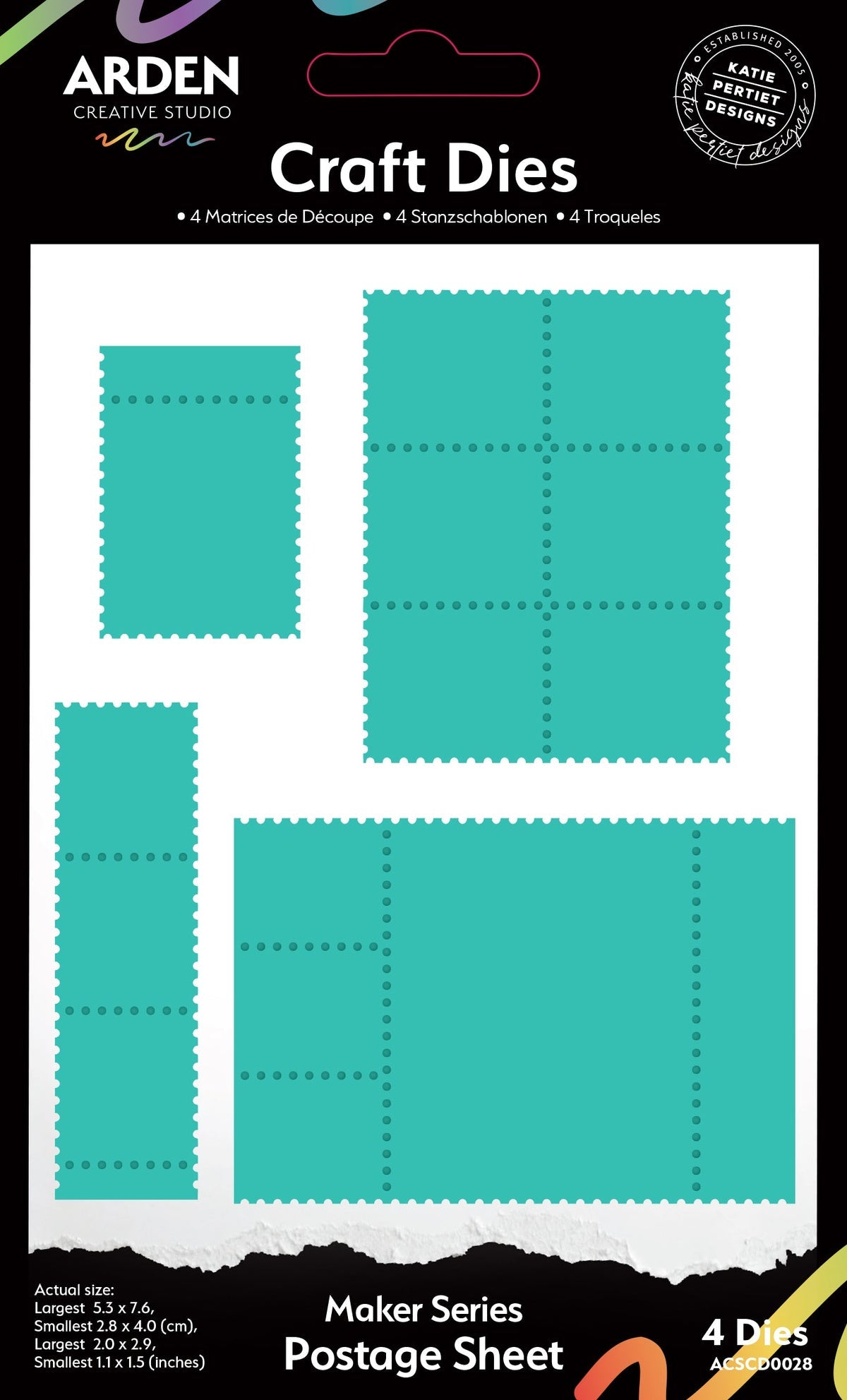 Arden Creative Studio - Maker Series - Postage Sheet Craft Die Set