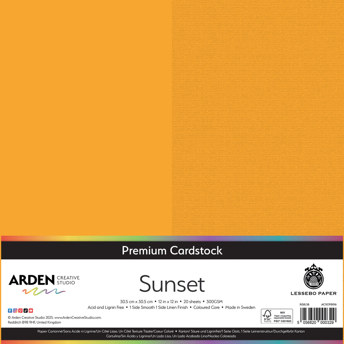 Arden Creative Studio - Premium Cardstock 12x12 - Sunset