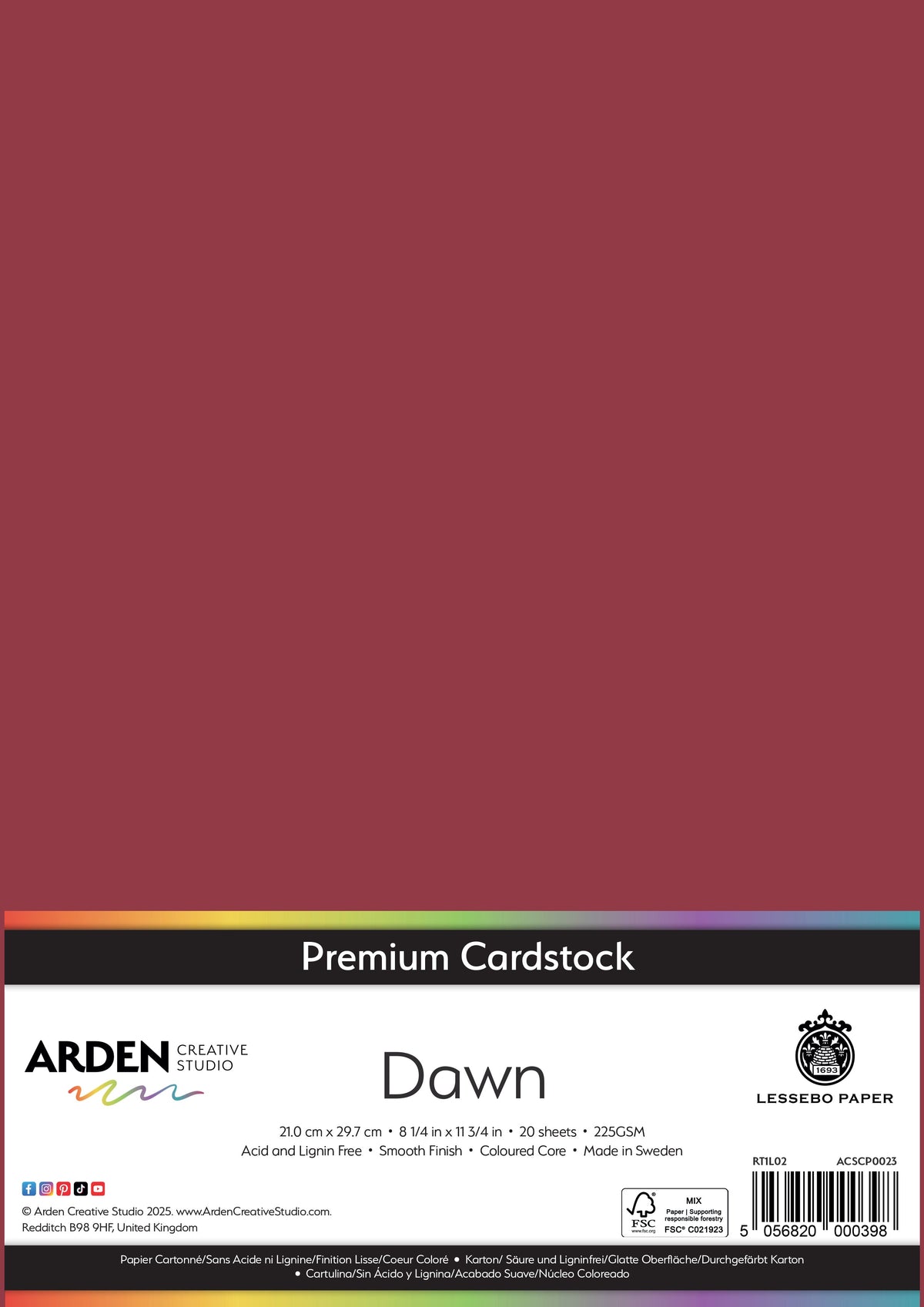 Arden Creative Studio - Premium Cardstock A4 - Dawn