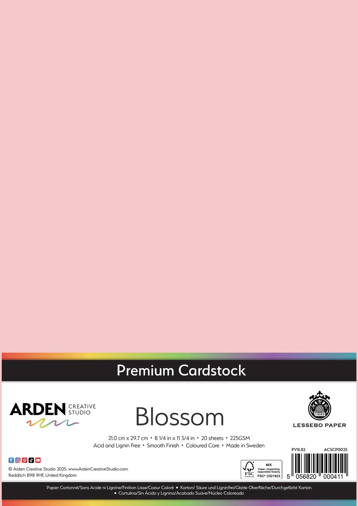 Arden Creative Studio - Premium Cardstock A4 - Blossom