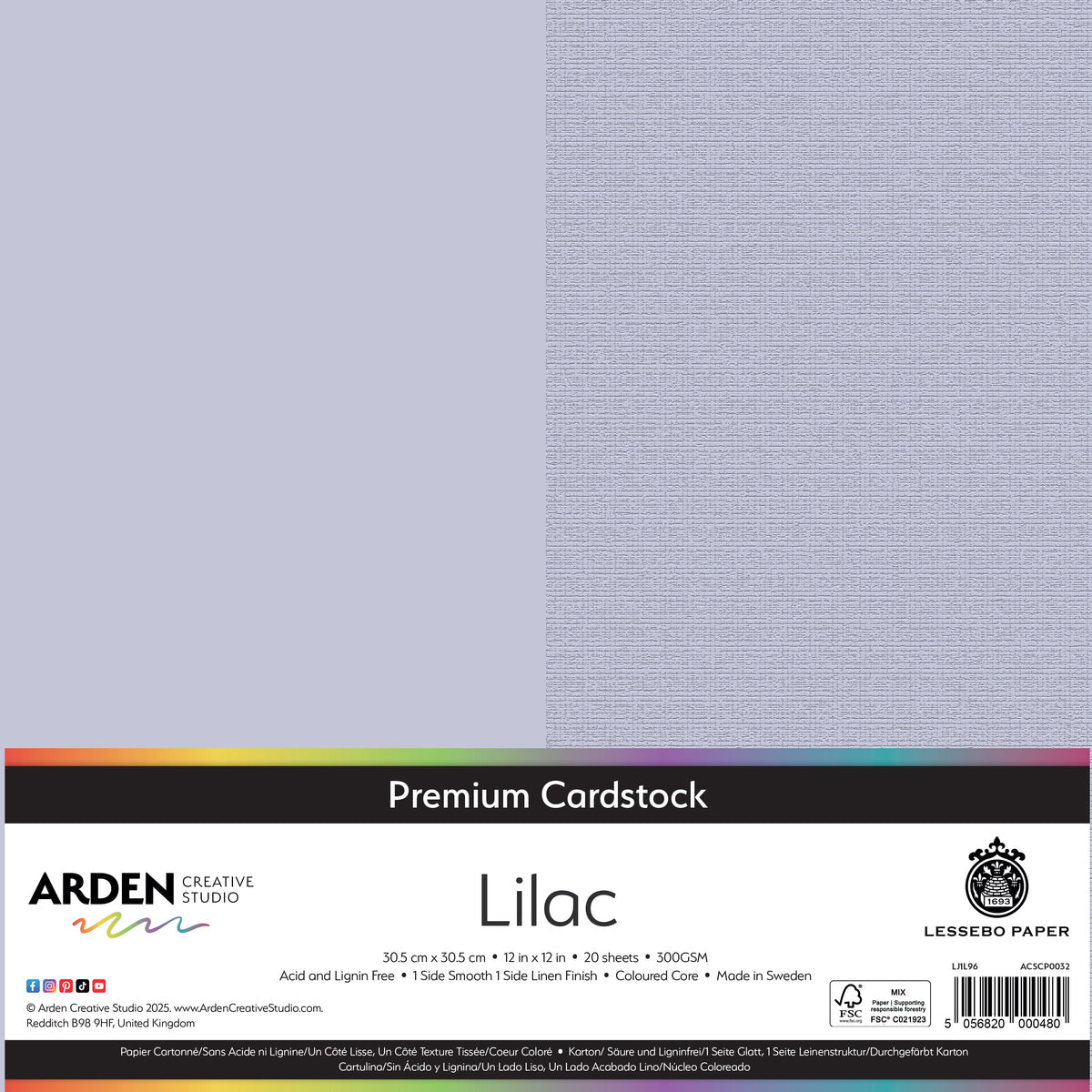 Arden Creative Studio - Premium Cardstock 12x12 - Lilac