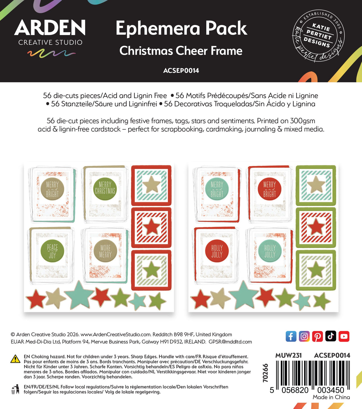 Arden Creative Studio - Christmas Cheer - Frame Ephemera Pack