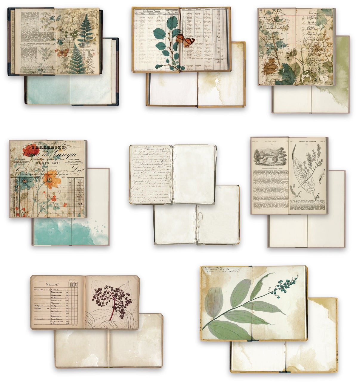 Arden Creative Studio - Amber Ledgers - Bookmakers Ephemera Pack