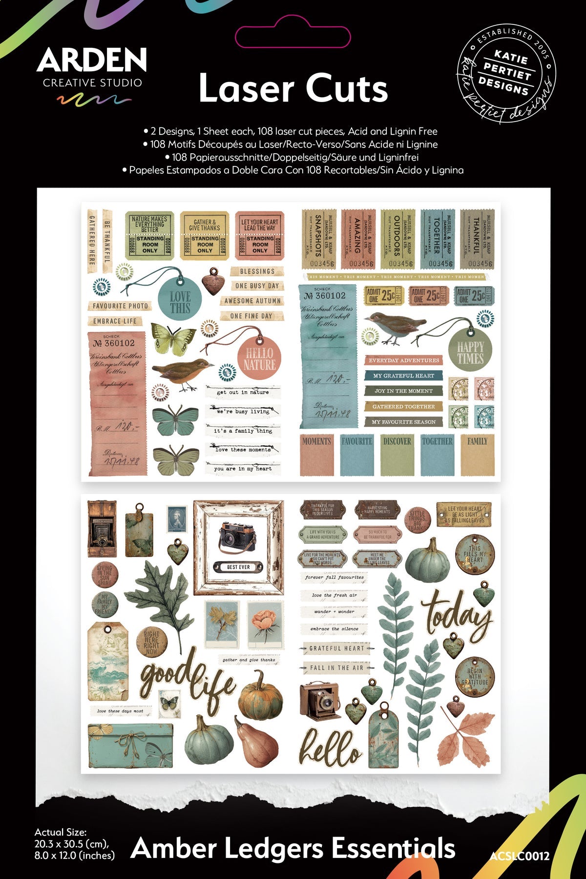 Arden Creative Studio - Amber Ledgers - Essentials Laser Cuts