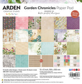 ***Pre-Order*** Arden Creative Studio - Garden Chronicles - 12in x 12in Paper Pad
