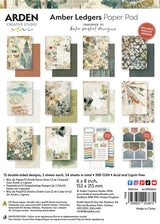 Arden Creative Studio - Amber Ledgers - 6in x 8in Paper Pad