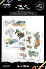 Arden Creative Studio - Been There - 6in x 8in Rub-On Transfer Set