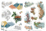 Arden Creative Studio - Been There - 6in x 8in Rub-On Transfer Set