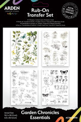 Arden Creative Studio - Garden Chronicles - Essentials 6in x 8in Rub-On Transfer Set