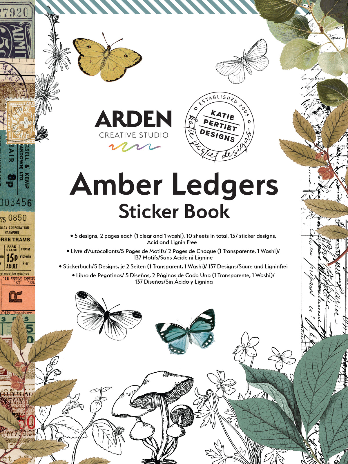 Arden Creative Studio - Amber Ledgers - Sticker Book