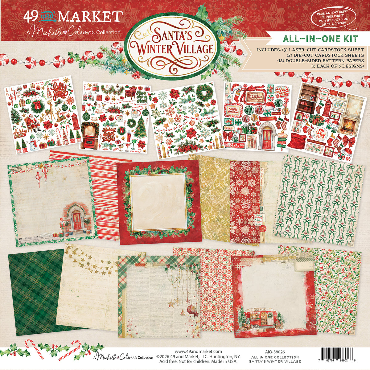 ***Pre-Order*** 49 and Market - Santa's Winter Village All-In-One Kit